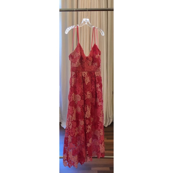 NWT | Krissy Floral Crochet Lace Dress | Pink - Picture 3 of 5